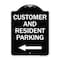 Signmission Reserved Parking Customer and Visitor Parking Heavy-Gauge Aluminum Sign, 24" x 18", BW-1824-23053 A-DES-BW-1824-23053 - alternate 1